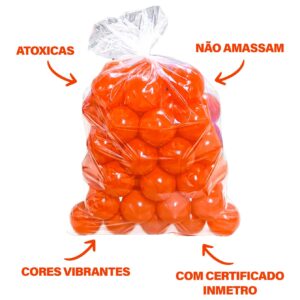 300 Bolinhas De Piscina Infantil Cor Única Que Não Amassam