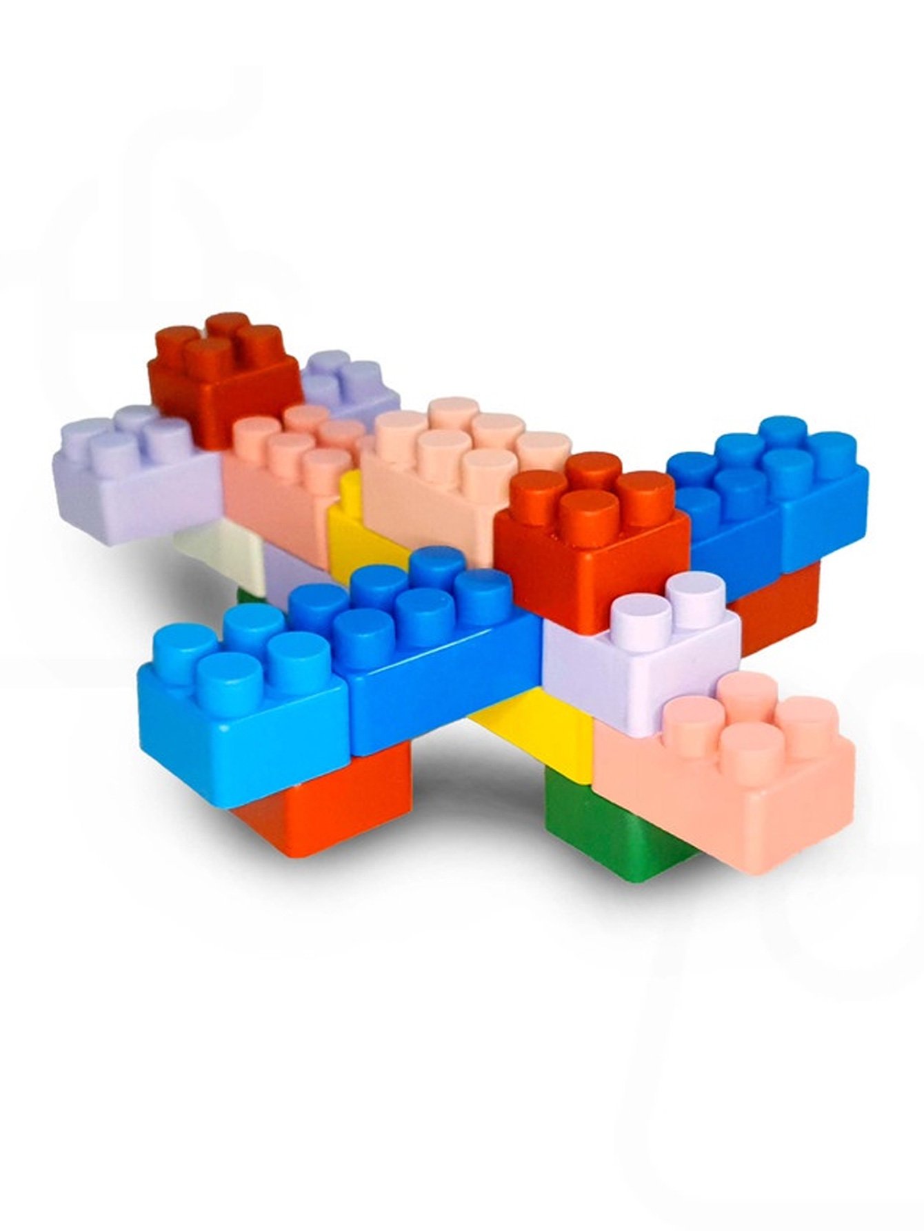 Blocos De Montar Infantil Brinquedo Educativo Kit 120 Peças - Imagem 2