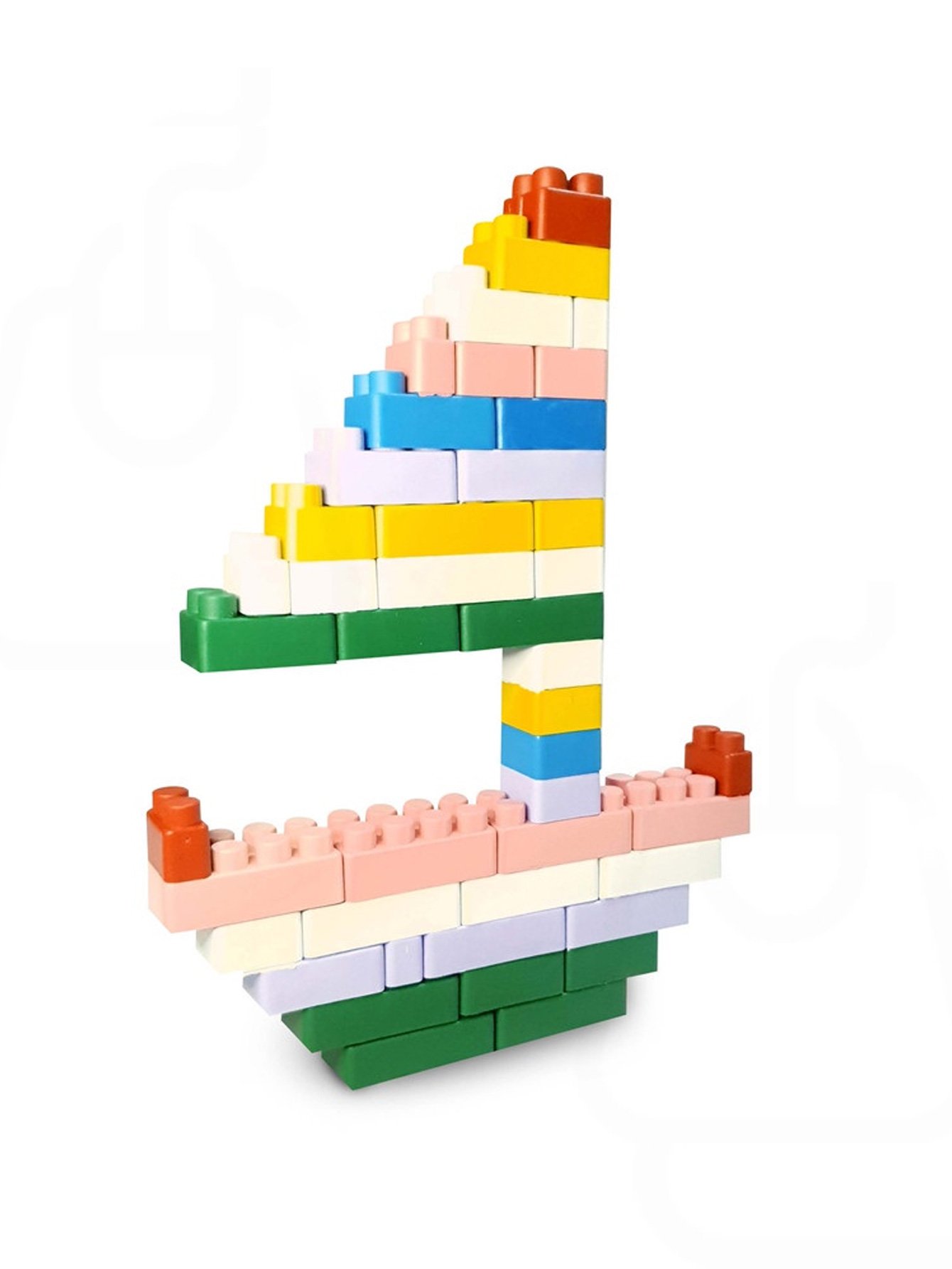 Blocos De Montar Infantil Brinquedo Educativo Kit 120 Peças - Imagem 4