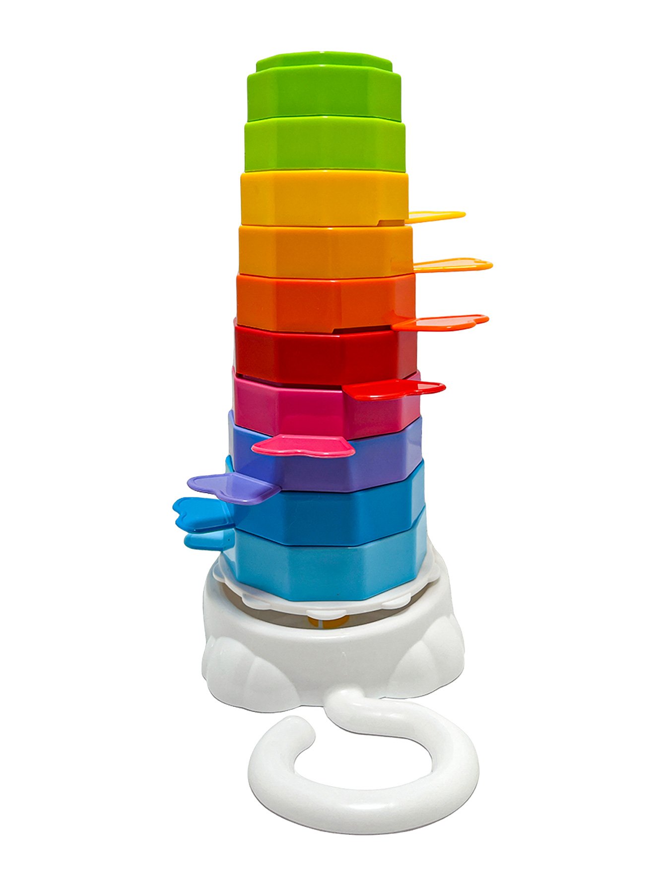 Brinquedo De Bebe Educativo De Empilhar E Encaixar Didático - Imagem 5