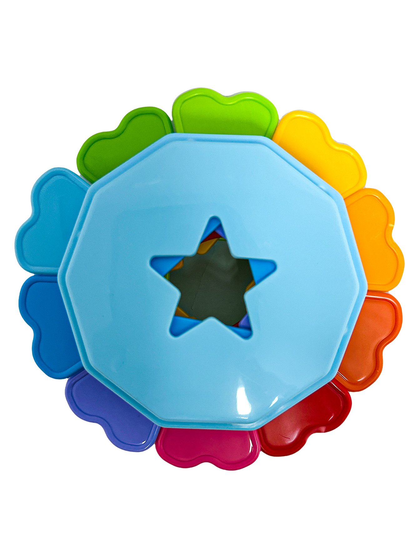 Brinquedo De Bebe Educativo De Empilhar E Encaixar Didático - Imagem 3