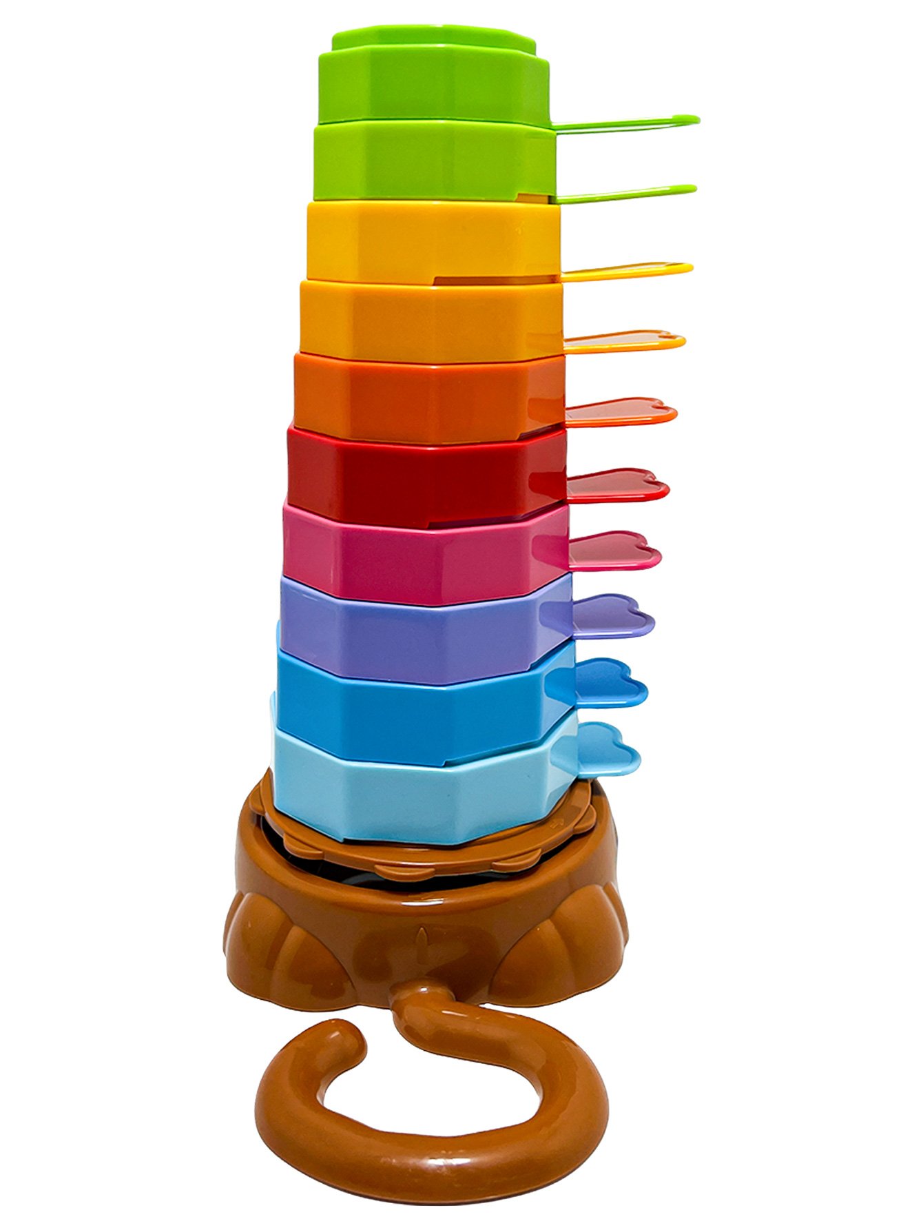 Brinquedo De Bebe Educativo De Empilhar E Encaixar Didático