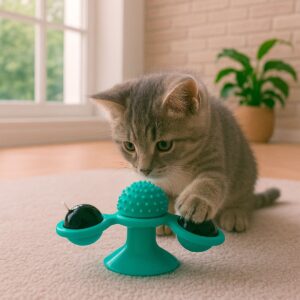 Brinquedo Rotativo Interativo Para Gatos