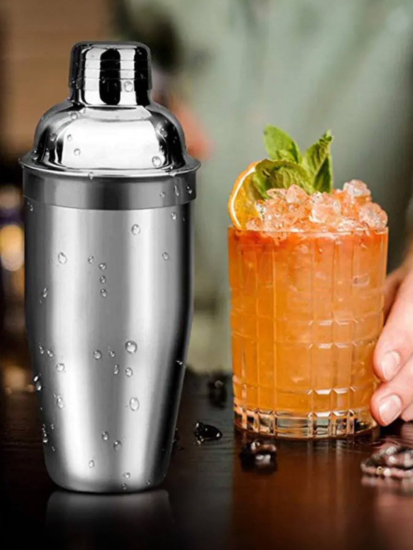 Coqueteleira Drinks 450ml Inox Com Receitas
