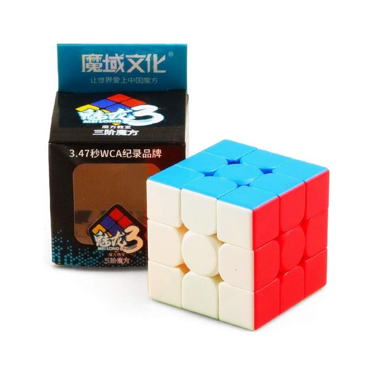 Cubo Mágico 3x3x3 Stickerless Profissional Moyu Meilong Original - Imagem 3
