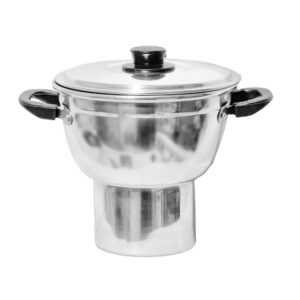 Cuscuzeira Individual Polida Completa C/ Tampa