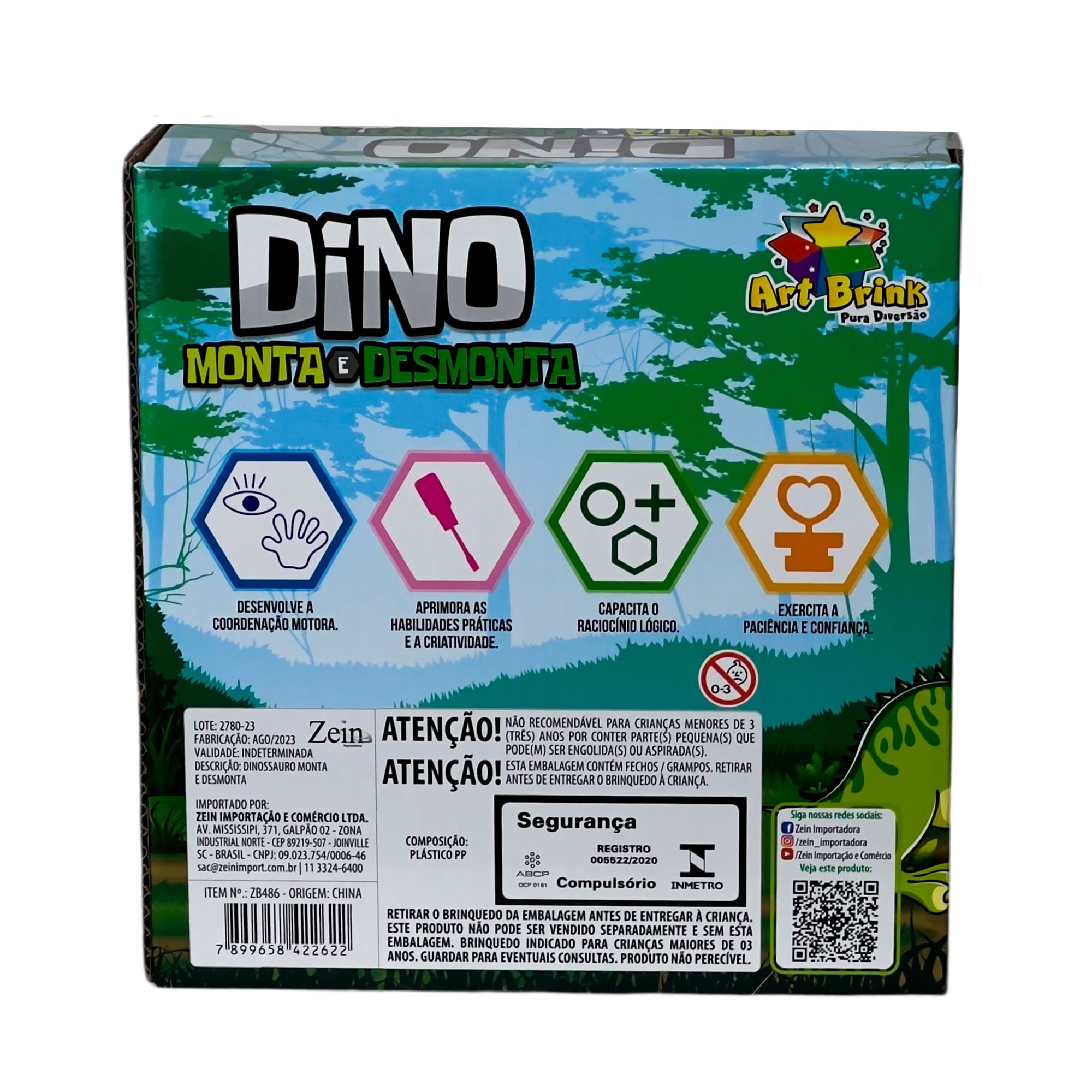 Dinossauro Monta E Desmonta Didático Educativo - Imagem 3