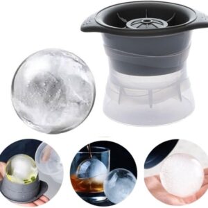 Forma de Gelo Esférica Redonda Bola P/Drinks Whisky Gin