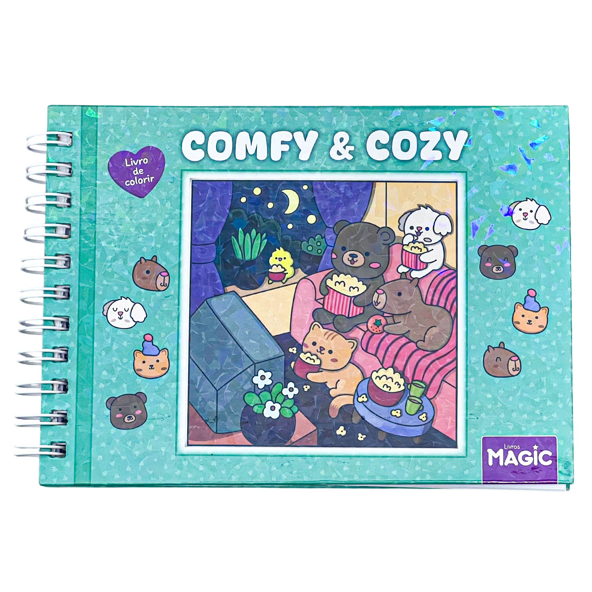 Livro De Colorir Comfy & Cozy Capa Dura - Imagem 4