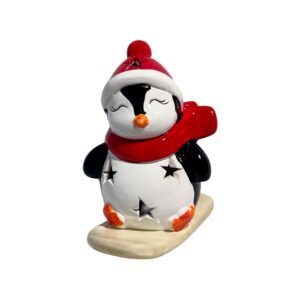 Pinguim Na Prancha Decoração Luminária Luzes LED