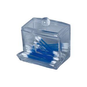 Porta Cotonete Acrílico Organizador Banheiro Penteadeira