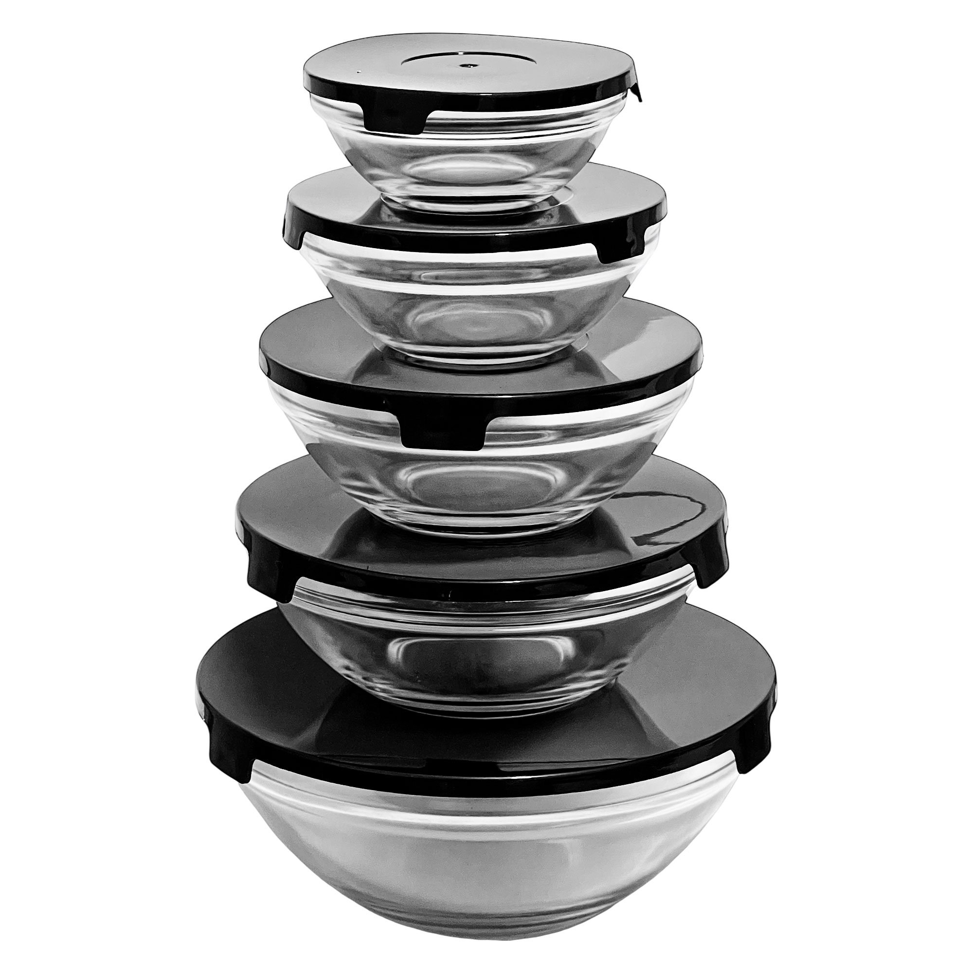 Conjunto de 5 Potes de Vidro com Tampa Multiuso para Alimentos - Imagem 8