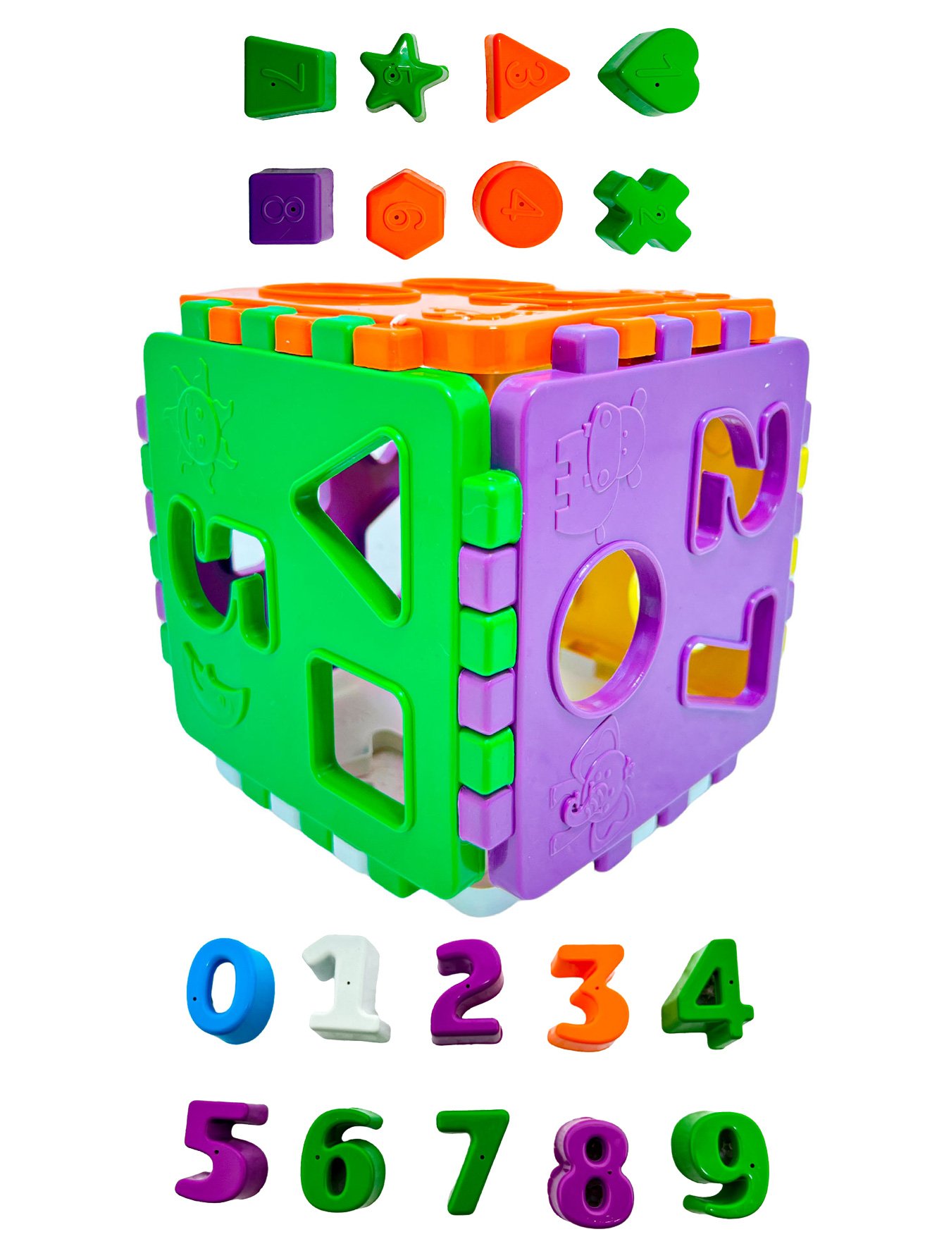 Brinquedo Didático Educativo Com Encaixes De Blocos P/ Bebes