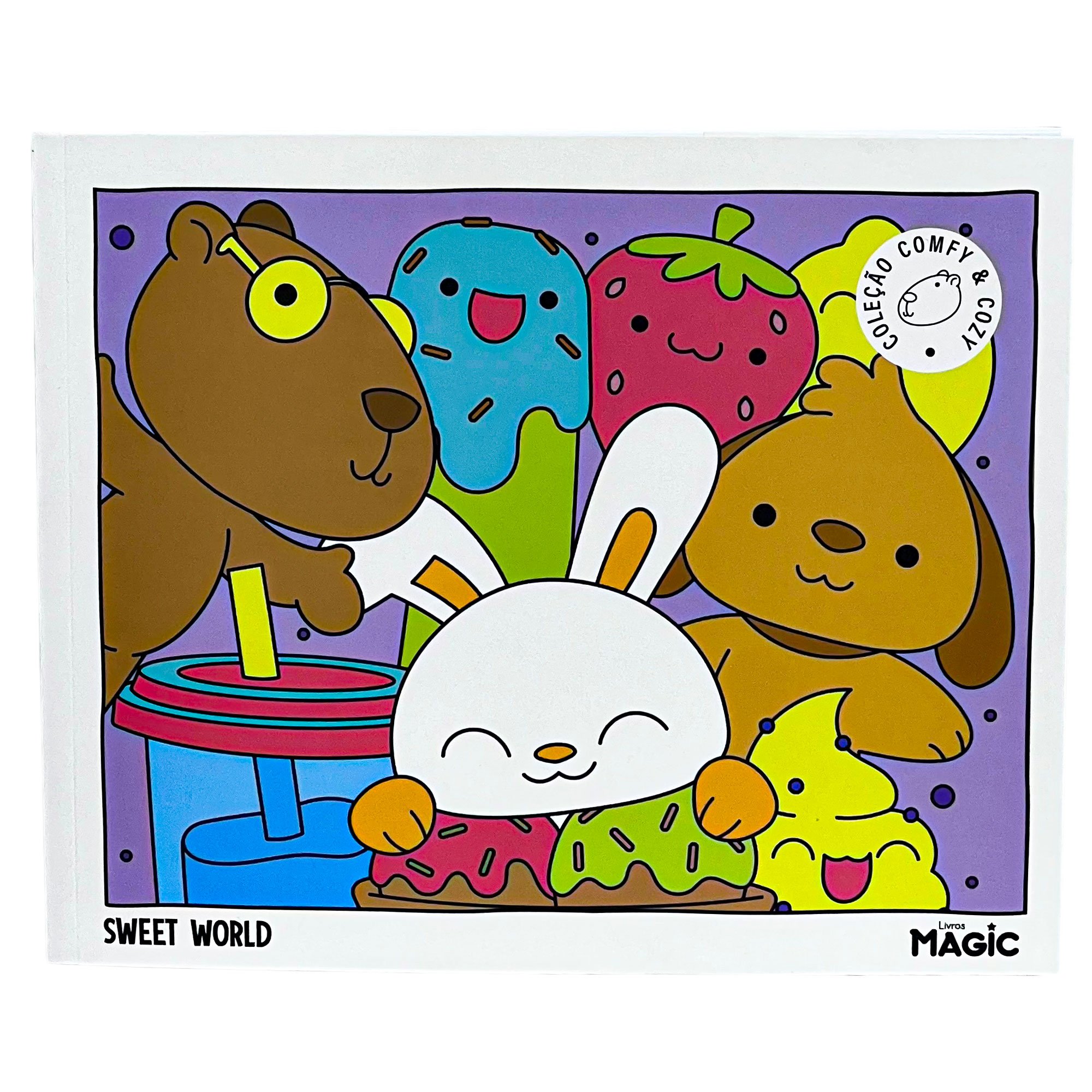 Livro De Colorir Coleção Comfy & Cozy + 24 Marcadores Ponta Dupla - Imagem 7